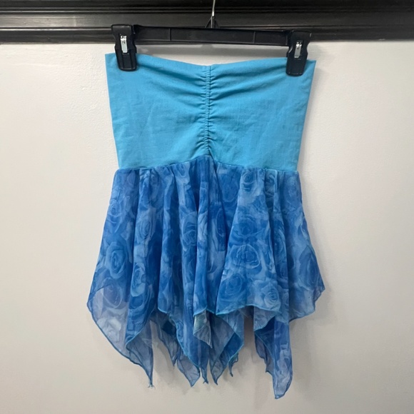 FORAVI NEW YORK WOMEN’S STRAPLESS TUBE TOP, SIZE SMALL, BLUE - Picture 1 of 4